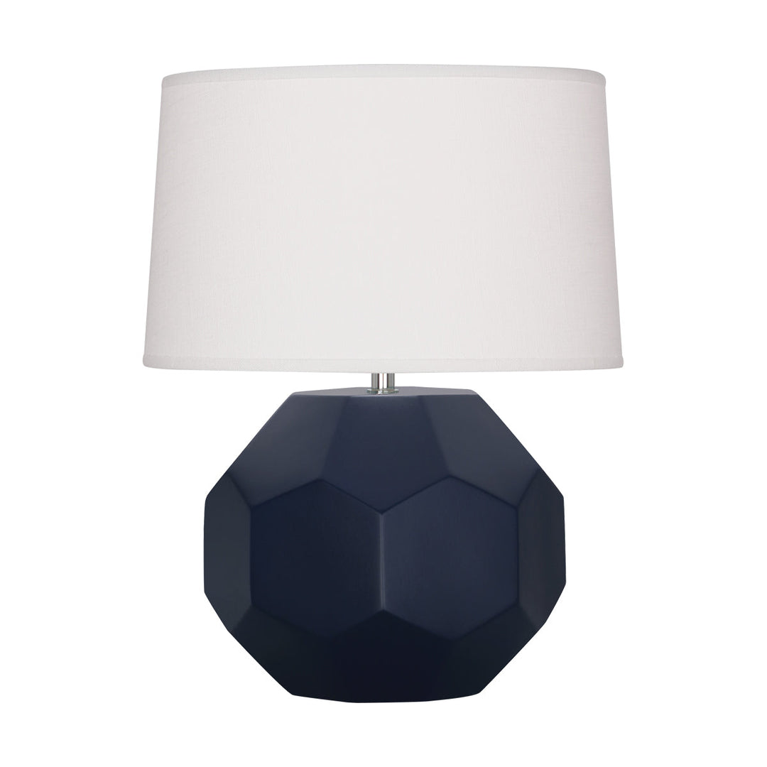 Matte Midnight Blue Franklin Accent Lamp-Style Number MMB02