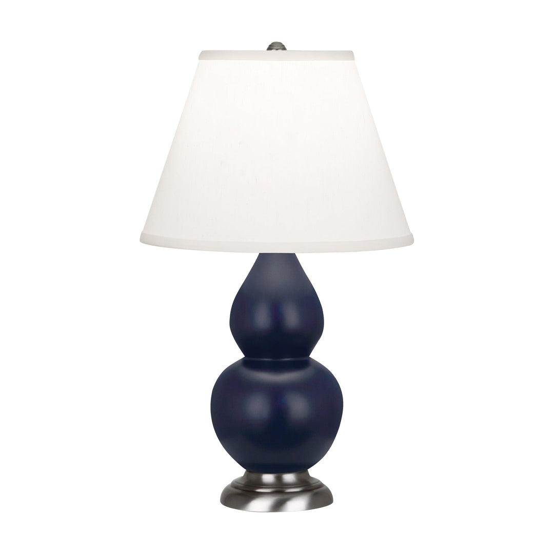 Matte Midnight Blue Small Double Gourd Accent Lamp-Style Number MMB52