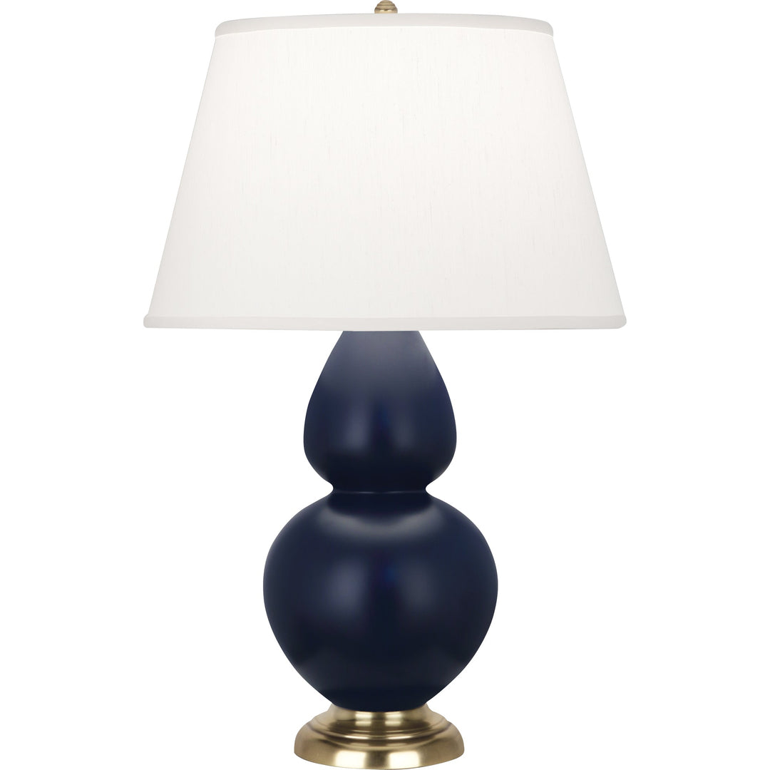 Matte Midnight Blue Double Gourd Table Lamp-Style Number MMB55