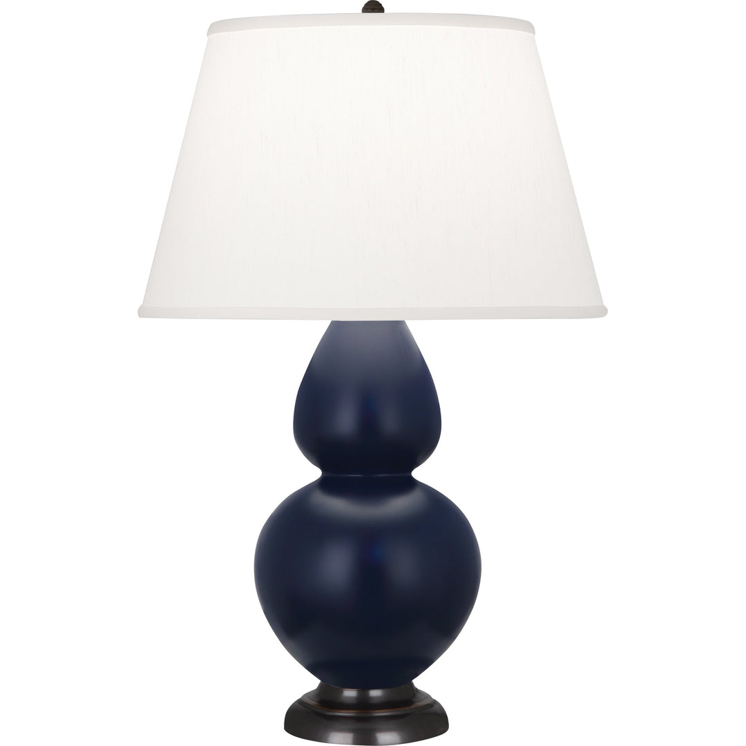 Matte Midnight Blue Double Gourd Table Lamp-Style Number MMB57