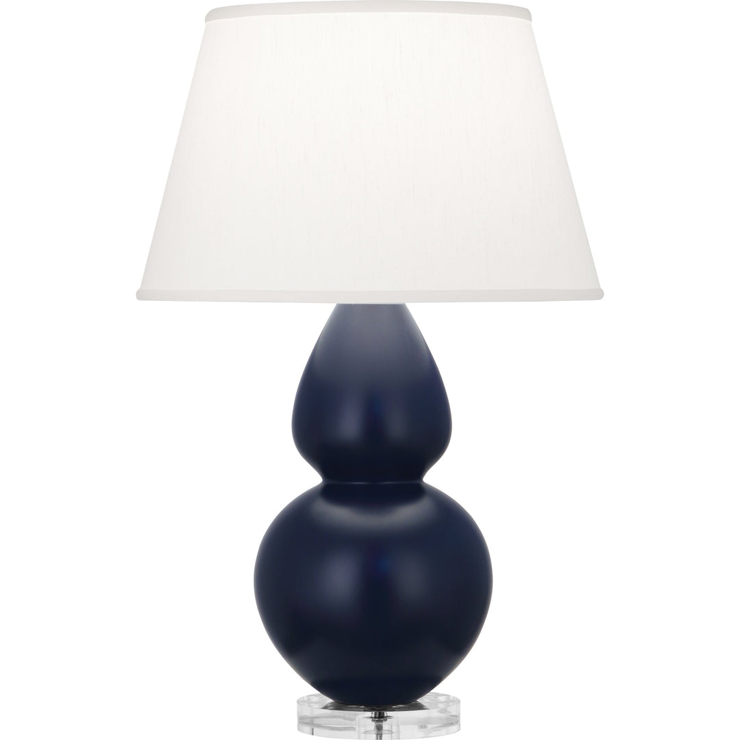 Matte Midnight Blue Double Gourd Table Lamp-Style Number MMB62