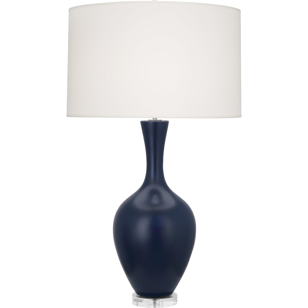 Matte Midnight Blue Audrey Table Lamp-Style Number MMB80