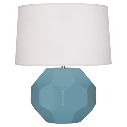 Matte Steel Blue Franklin Table Lamp-Style Number MOB01