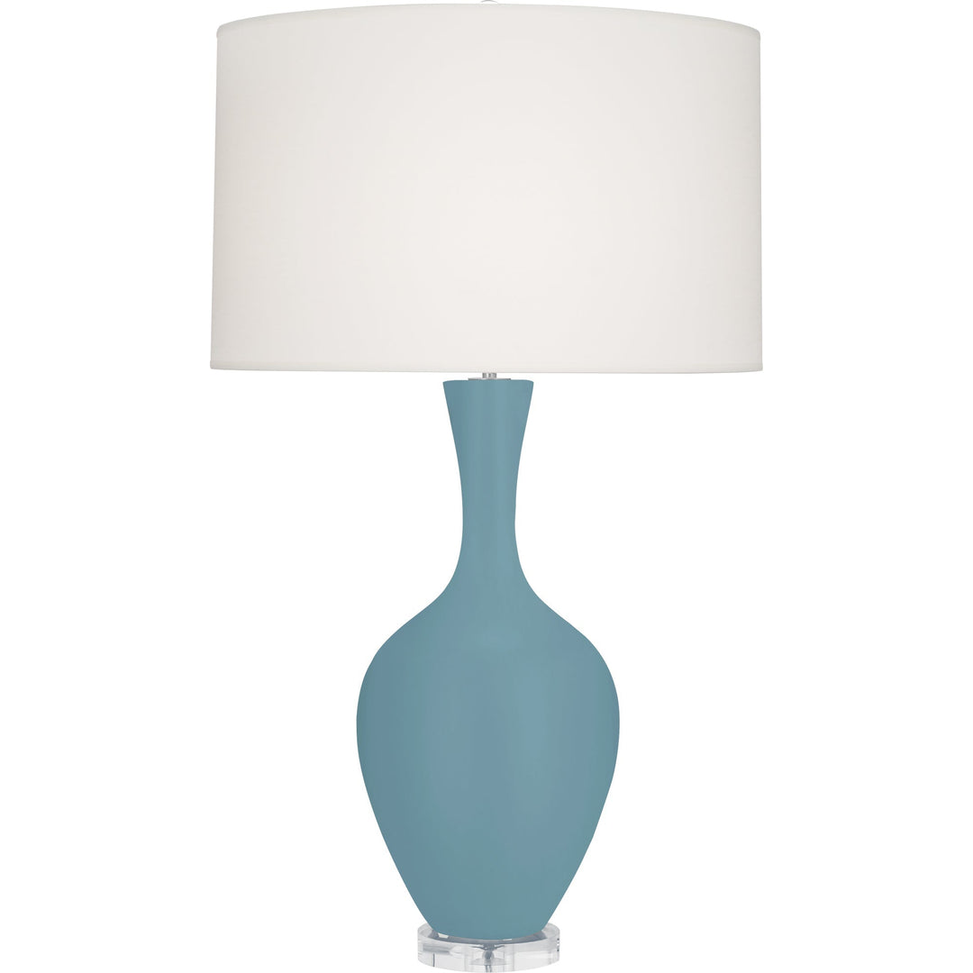 Matte Steel Blue Audrey Table Lamp-Style Number MOB80