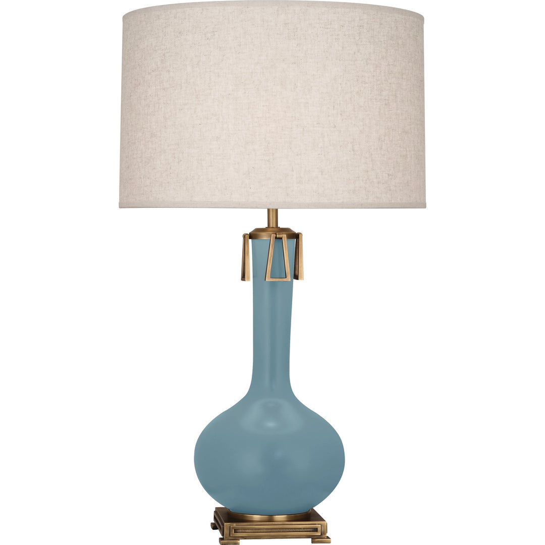 Matte Steel Blue Athena Table Lamp-Style Number MOB92