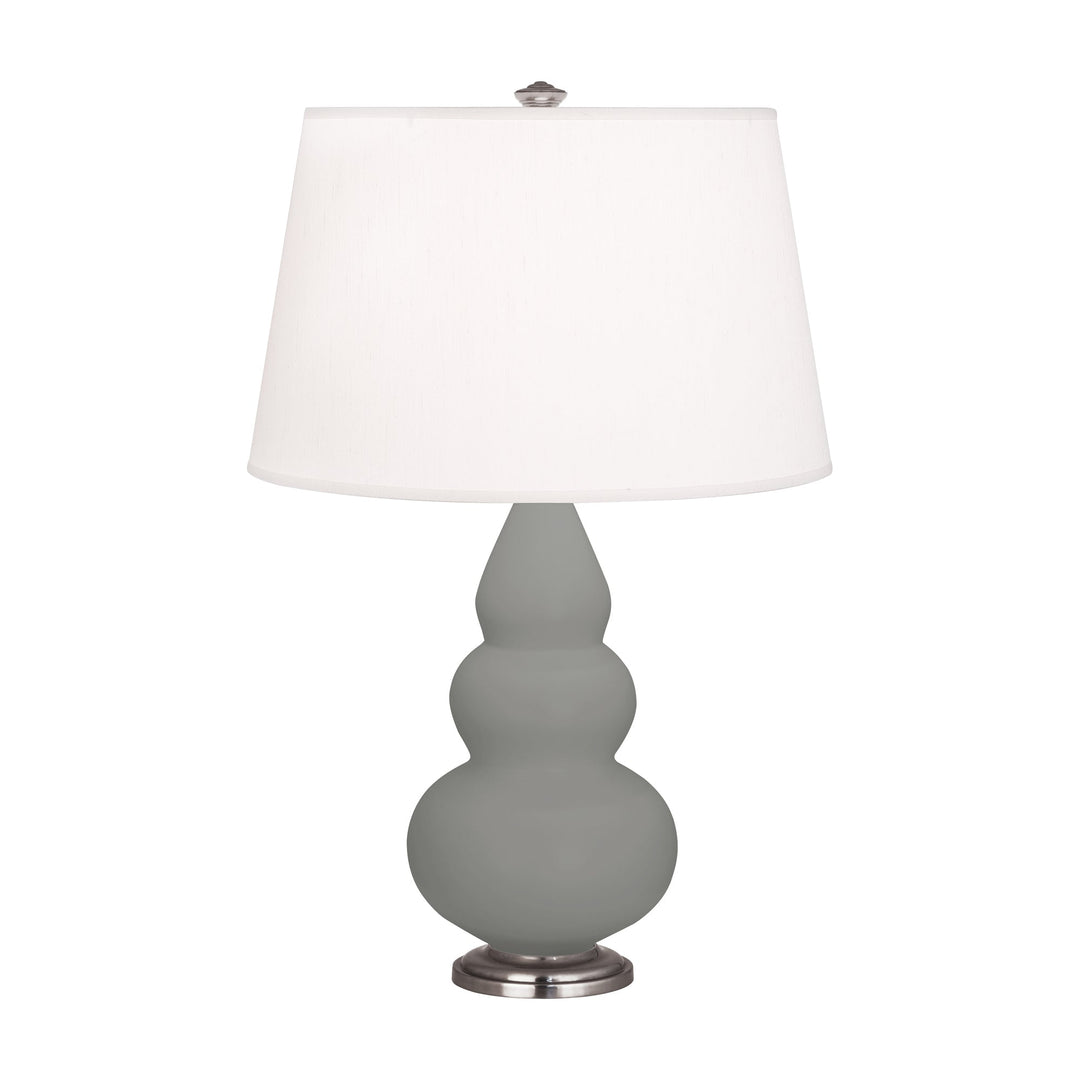 Matte Smoky Taupe Small Triple Gourd Accent Lamp-Style Number MST32