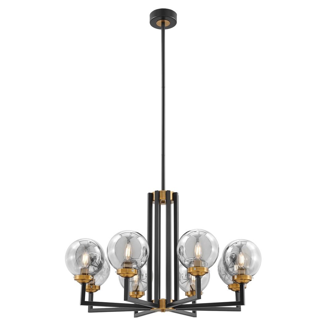 Monachopsis Small Gold & Black Chandelier