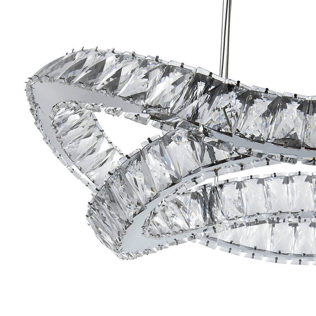 Monroe Crystal Chandelier // Chrome