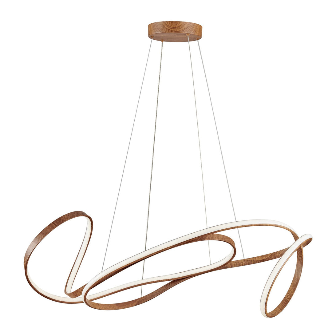 Moscow LED Chandelier // Light Wood