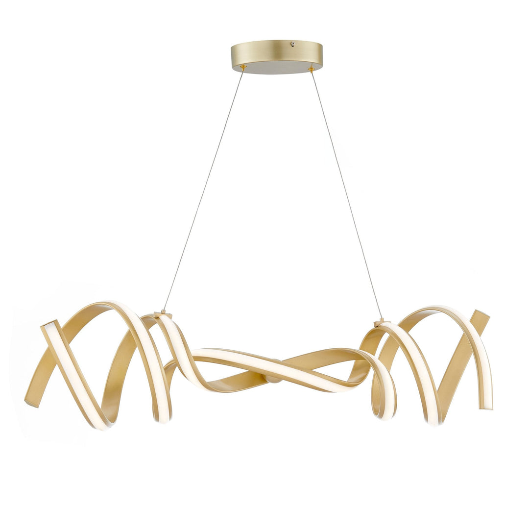 Munich LED Horizontal Chandelier // Gold