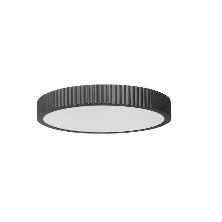 Dainolite 30W LED Flush mount, Matte Black with White Acrylic Diffuser