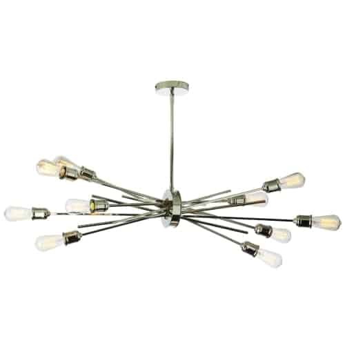 Dainolite 10 Light Horizontal Pendant, Espresso Finish