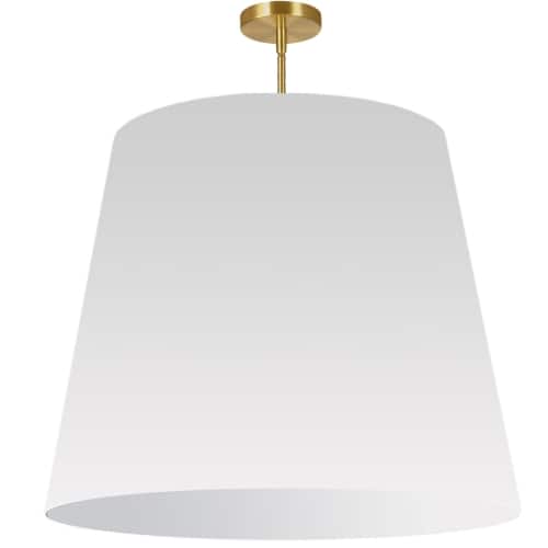 Dainolite 1 Light Oversized Drum Pendant X-Large Black/Gold Shade