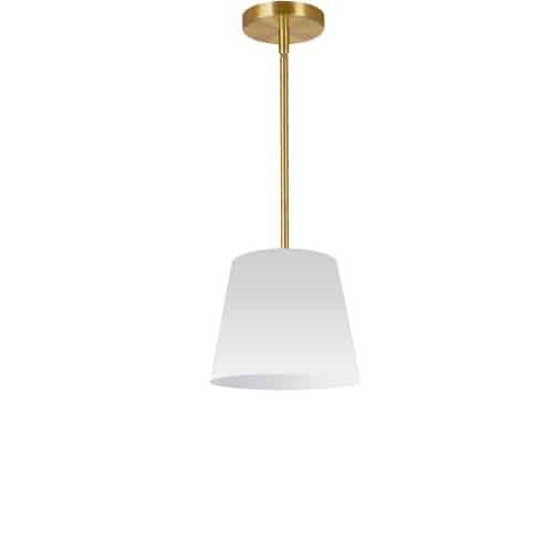 Dainolite 1 Light Oversized Drum Pendant X-Small Black/Gold Shade