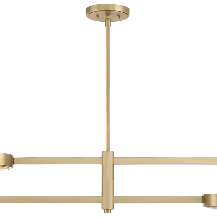 Crystorama Orson 4 Light Modern Gold Chandelier