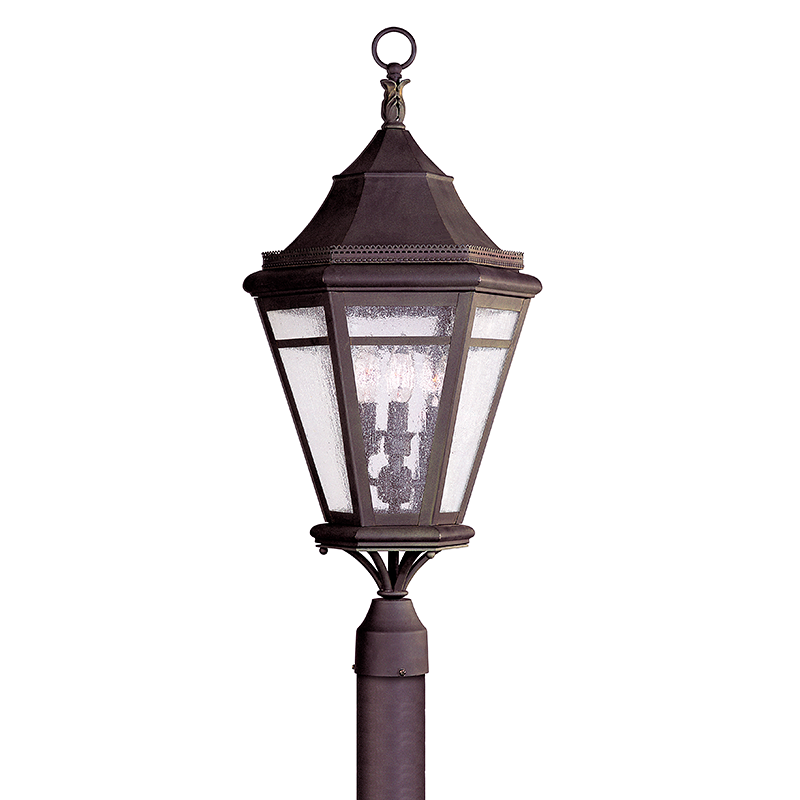 Morgan Hill Lantern 28" - Natural Rust