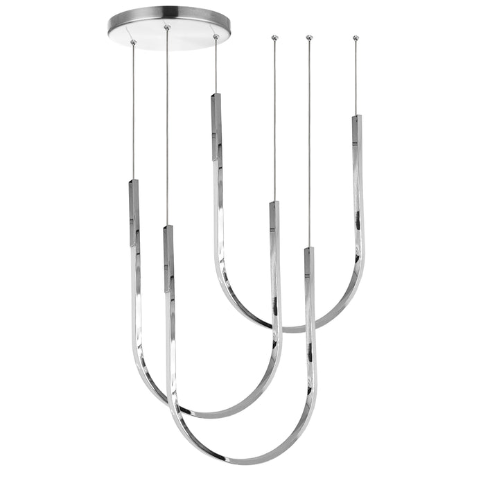 Dainolite 62W Horizontal Pendant Aged Brass with White Silicone Diffuser