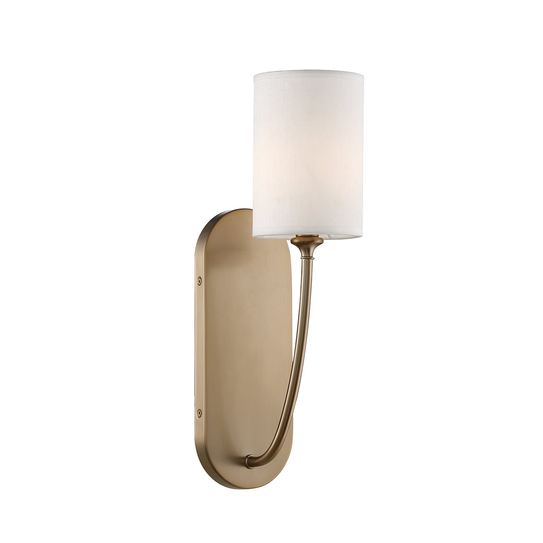 Crystorama Preston 1 Light Vibrant Gold Sconce