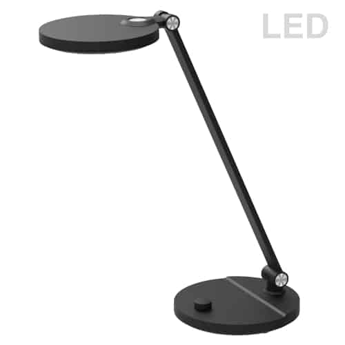 Dainolite 8W Table Lamp, Matte Black Finish