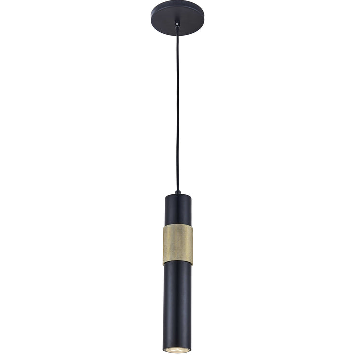 Dainolite 1 Light Halogen Pendant Aged Brass