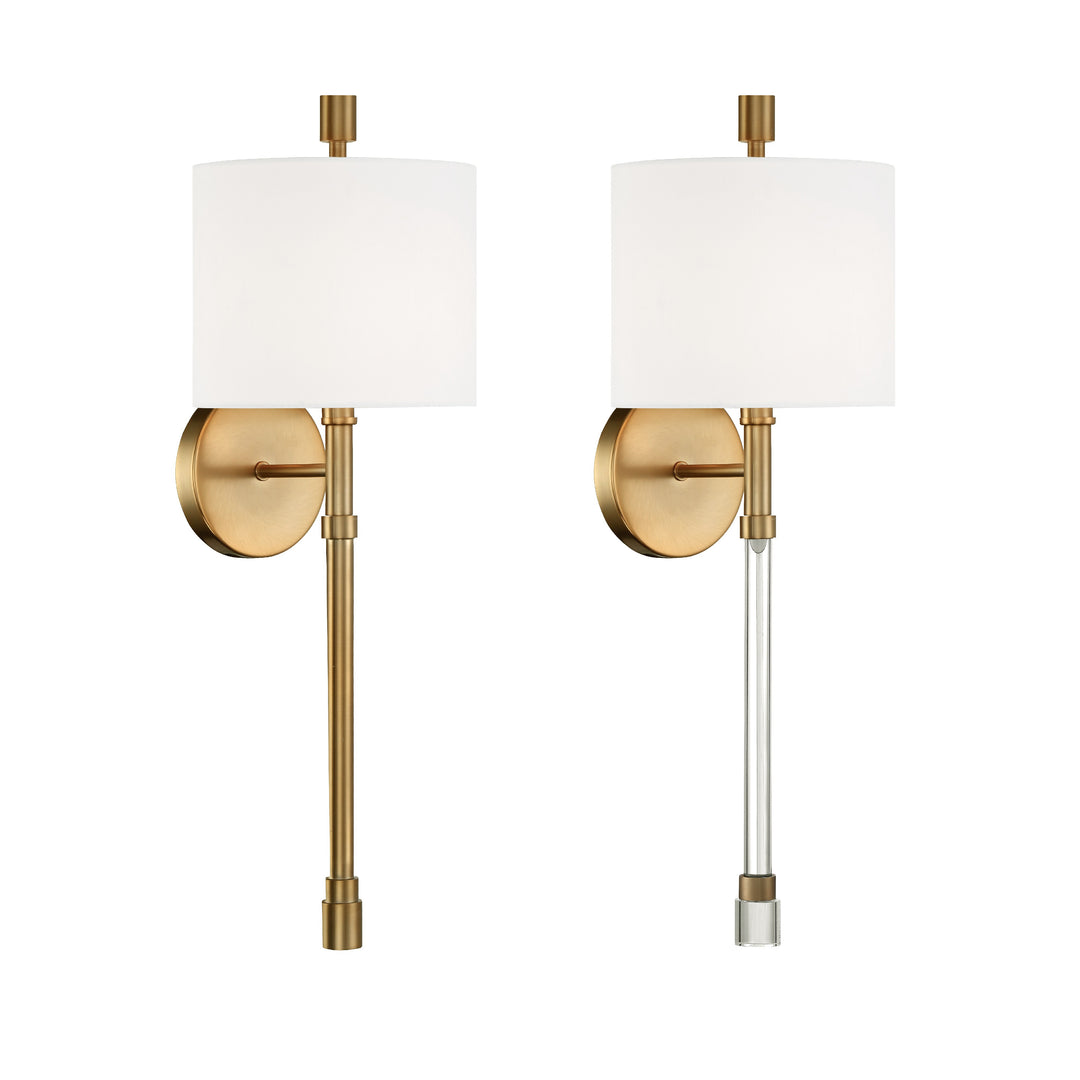 Rachel 1 Light Polished Nickel Sconce