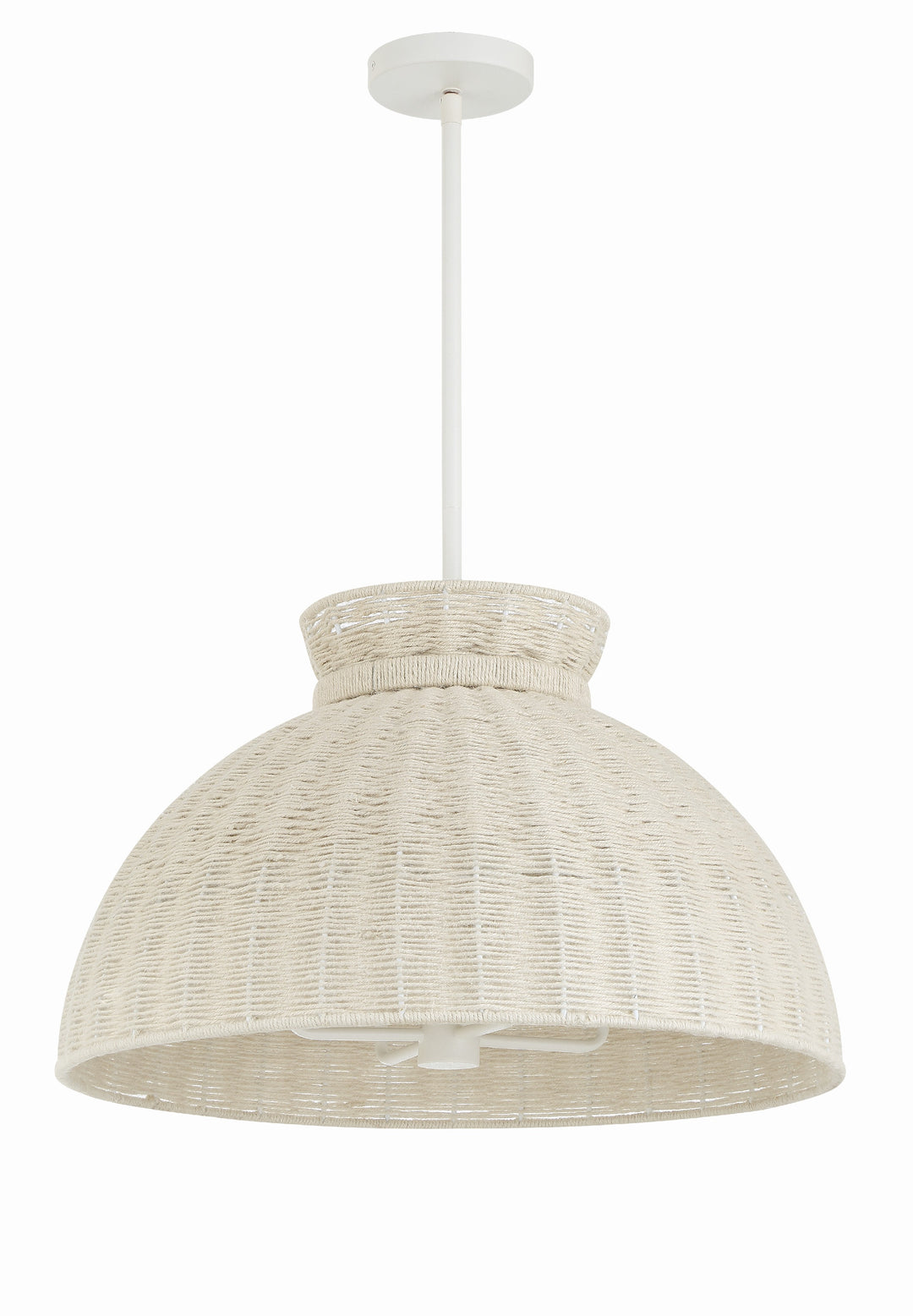 Crystorama Reese 4 Light Matte White Chandelier