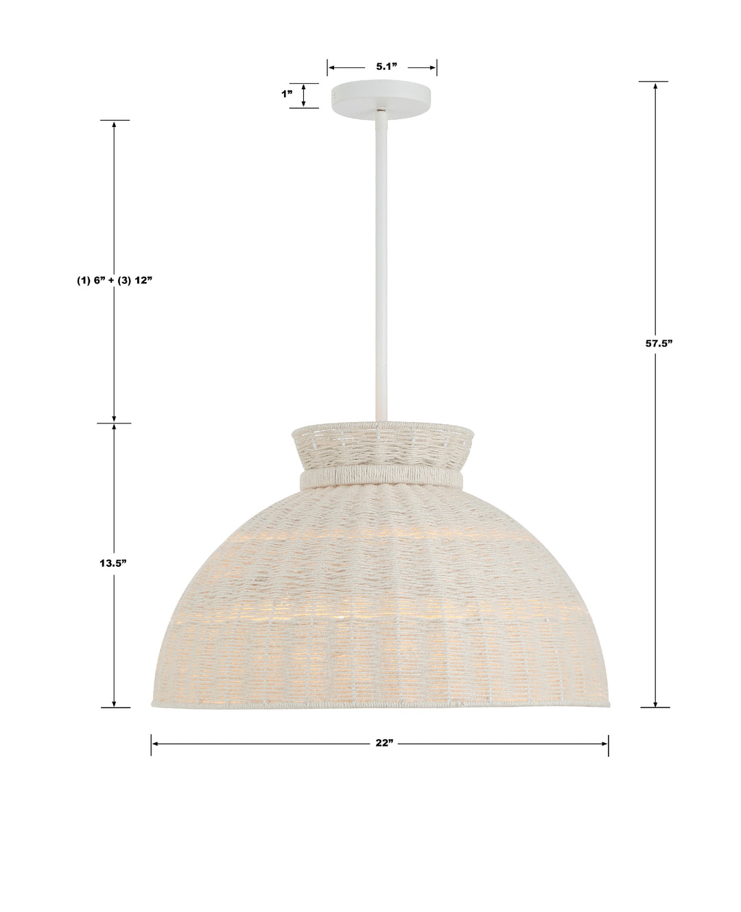 Crystorama Reese 4 Light Matte White Chandelier