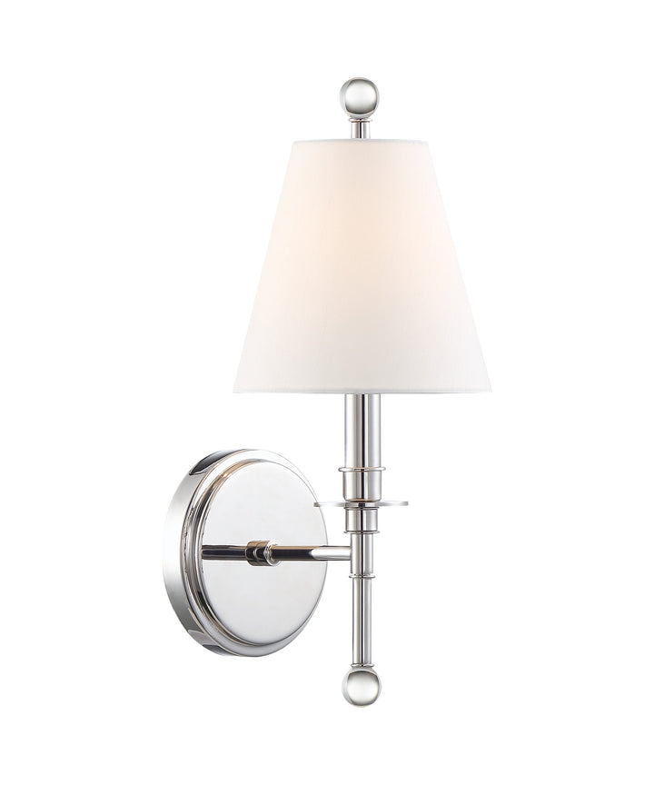 Crystorama Riverdale 1 Light Aged Brass Sconce