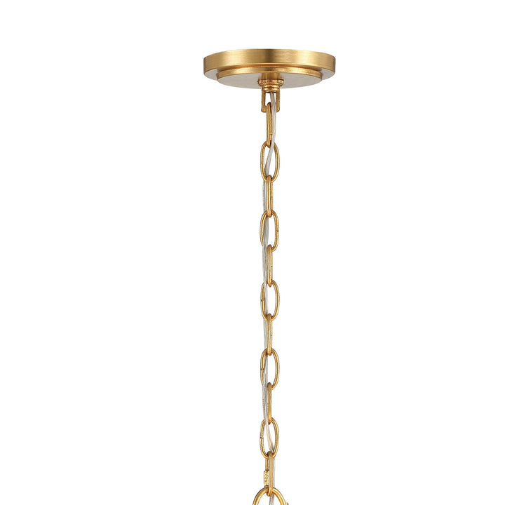 Crystorama Rollins 6 Light Antique Gold Chandelier