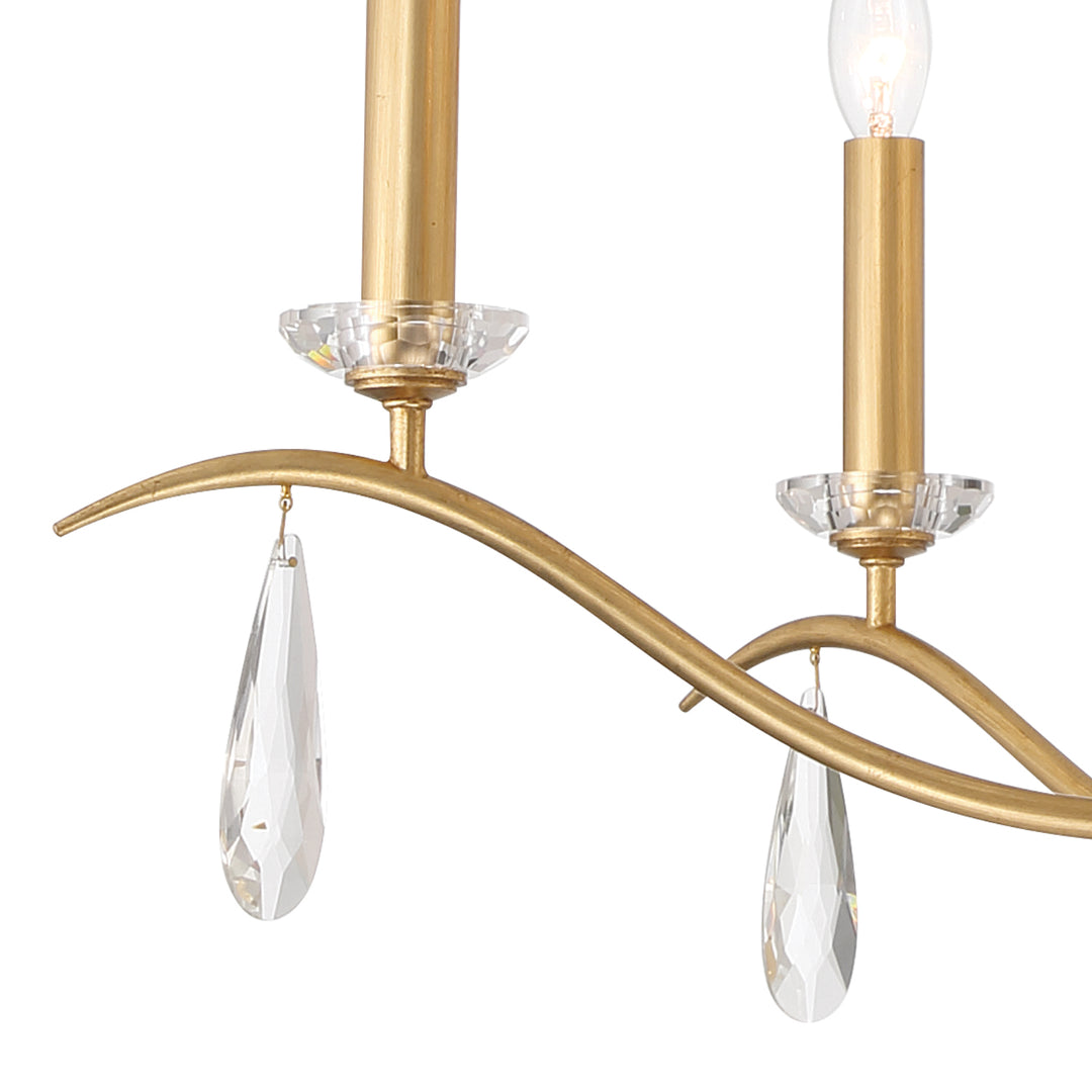 Crystorama Rollins 9 Light Antique Gold Chandelier