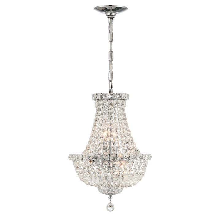 Crystorama Roslyn 5 Light Polished Chrome Mini Chandelier