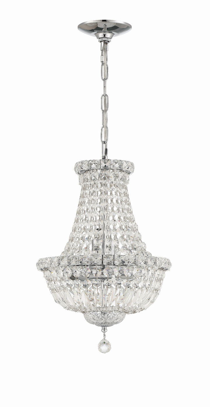 Crystorama Roslyn 5 Light Polished Chrome Mini Chandelier