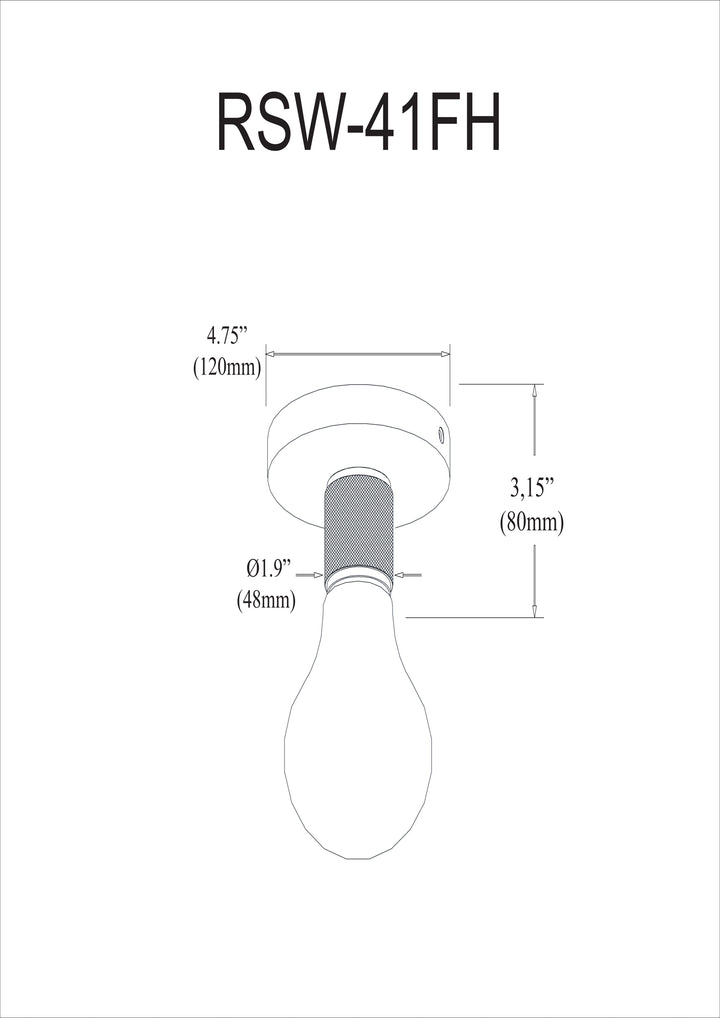 Dainolite 1 Light Incandescent Flush Mount, Aged Brass