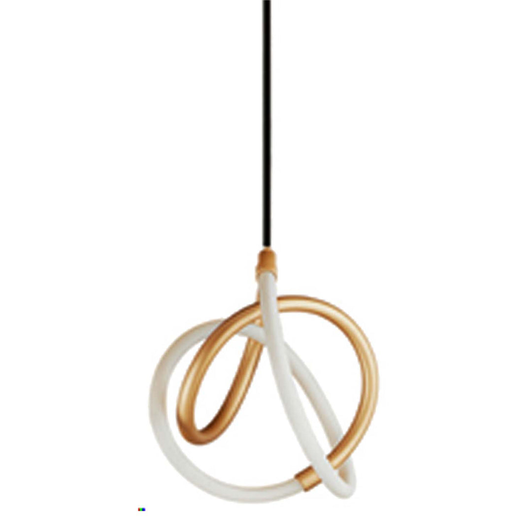 Dainolite 12W Pendant Gold & Matte Black