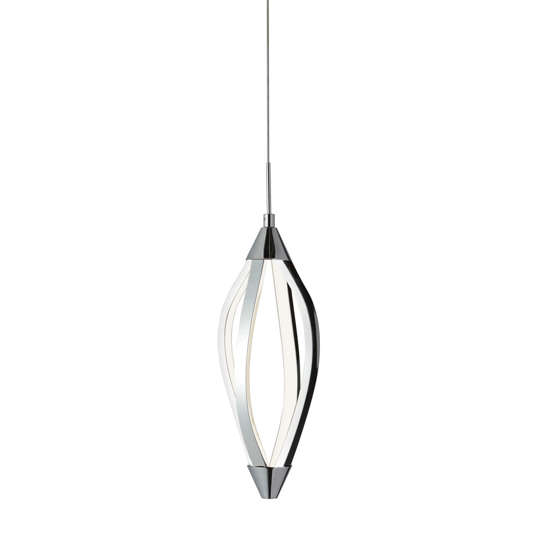 Dainolite 15W Pendant, Matte Black with White Acrylic Diffuser