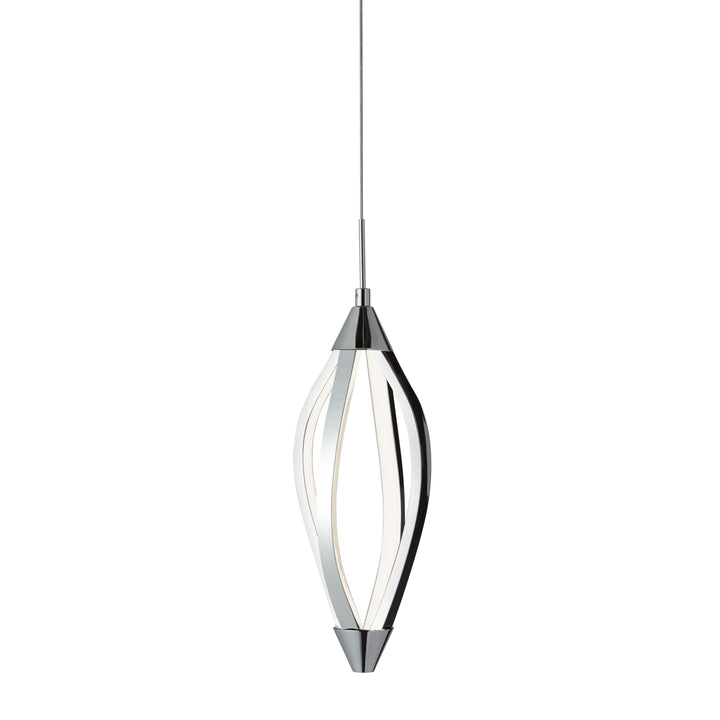 Dainolite 15W Pendant, Matte Black with White Acrylic Diffuser