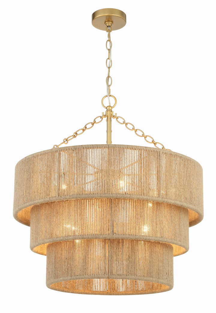 Crystorama Shyla 10 Light Soft Gold Chandelier