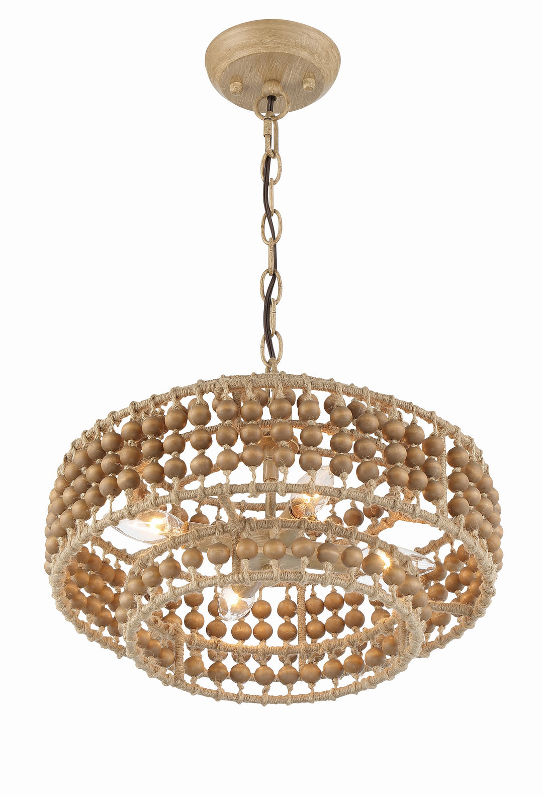 Crystorama Silas 4 Light Burnished Silver Mini Chandelier