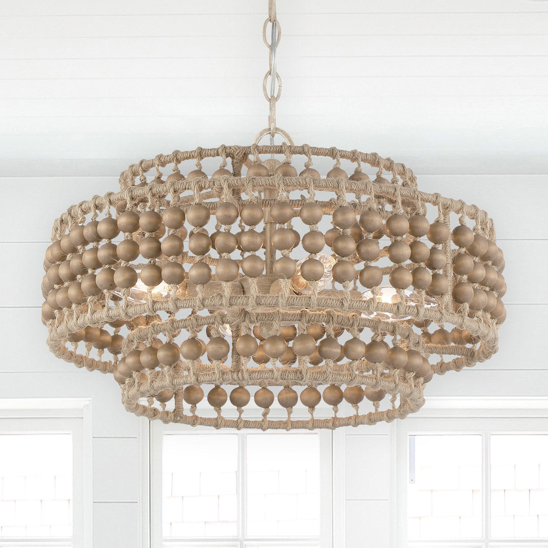 Crystorama Silas 4 Light Burnished Silver Mini Chandelier