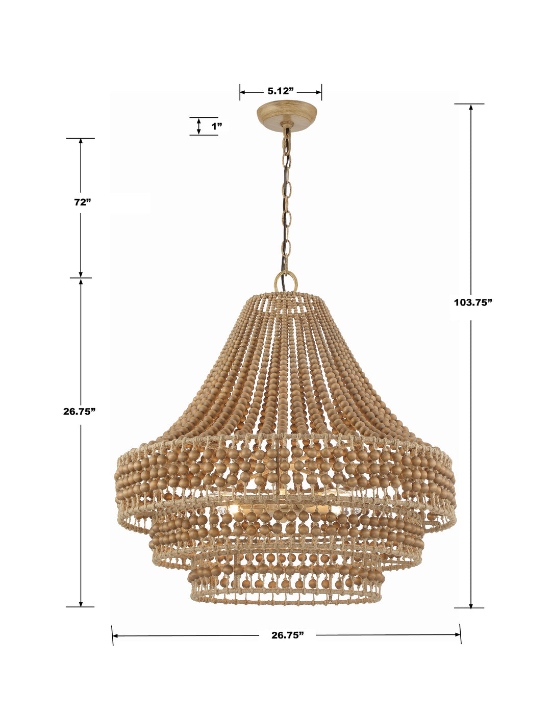 Crystorama Silas 6 Light Burnished Silver Chandelier