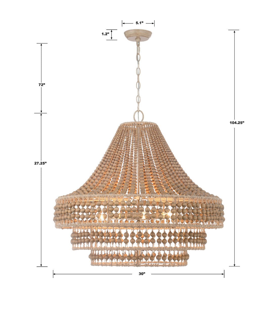 Crystorama Silas 8 Light Burnished Silver Chandelier