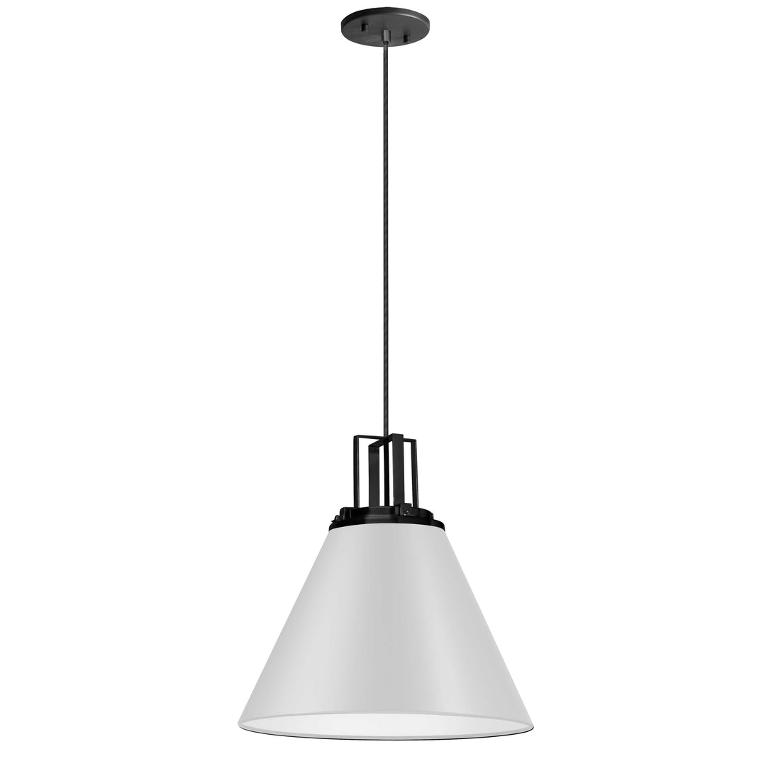 Dainolite 1 Light Incandescent Pendant, Matte Black