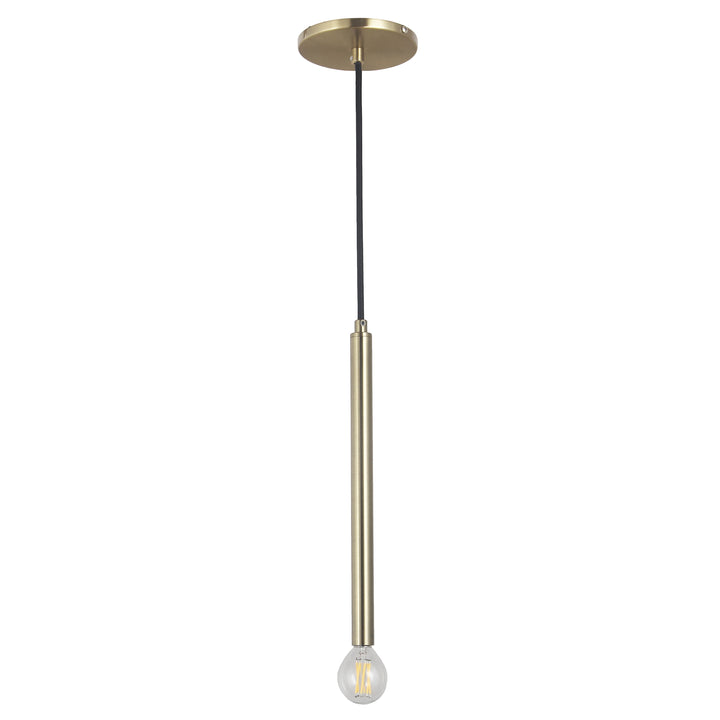 Dainolite 1 Light Incandescent Pendant Aged Brass