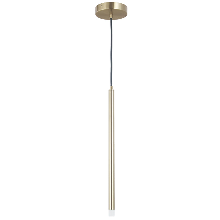 Dainolite 3W Pendant Aged Brass with Frosted Acrylic Diffuser