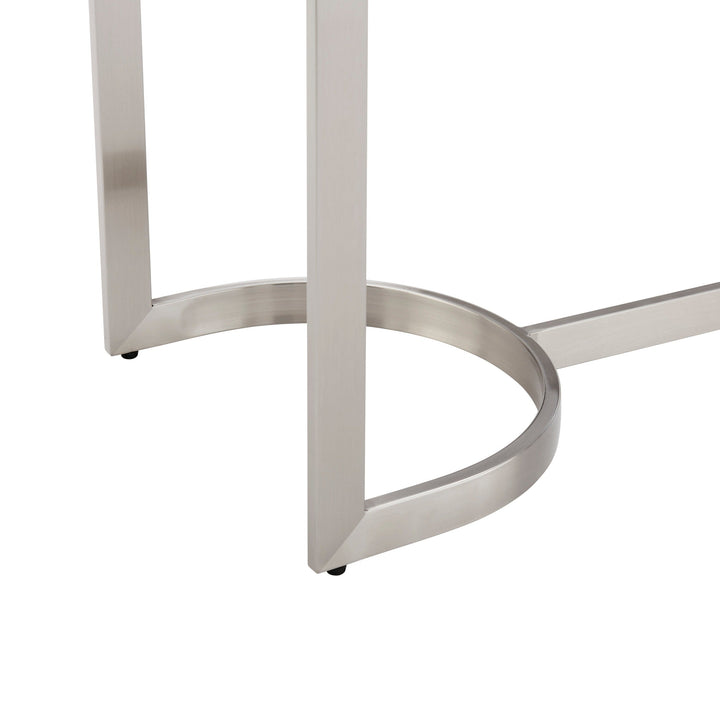 Aristo Luxe Chrome Console Table