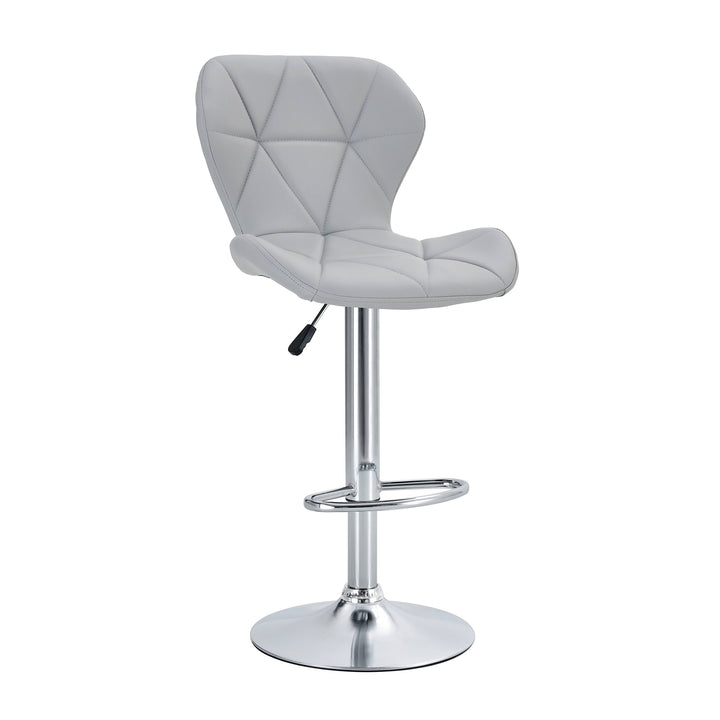 Luxe Swivel Elegance - Set of Two Stools // Gray