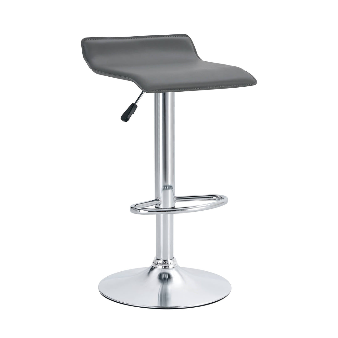 Zenith Chrome Elegance Counter Set of Two Stools // Gray