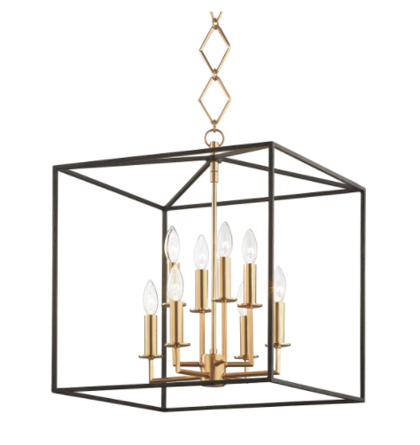 Richie Pendant 32" - Aged Brass/Dusk Black