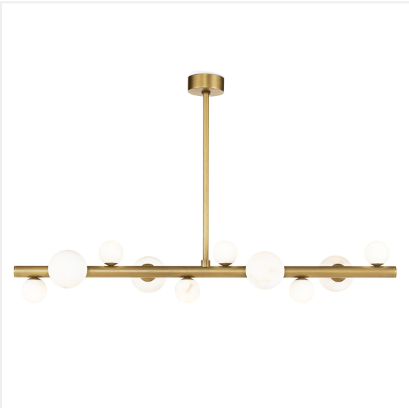 Styx Chandelier - Natural Brass