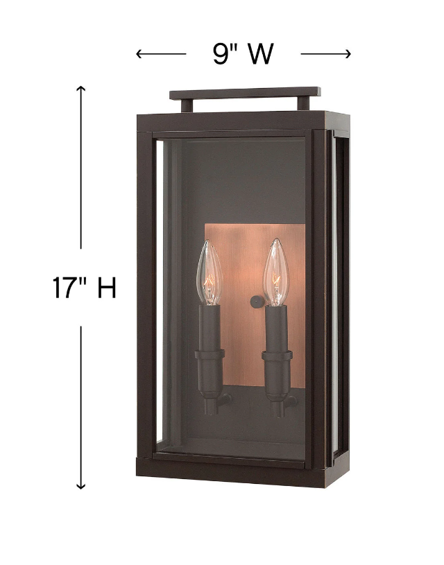 Medium Wall Mount Lantern - Sutcliffe 2914OZ